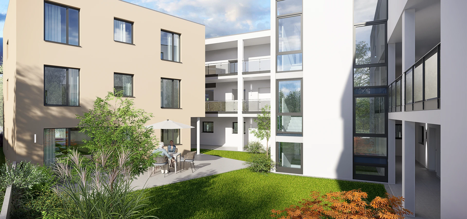 Eine Innenvisualisierung der Seniorenresidenz BONA VITA in Rottweil