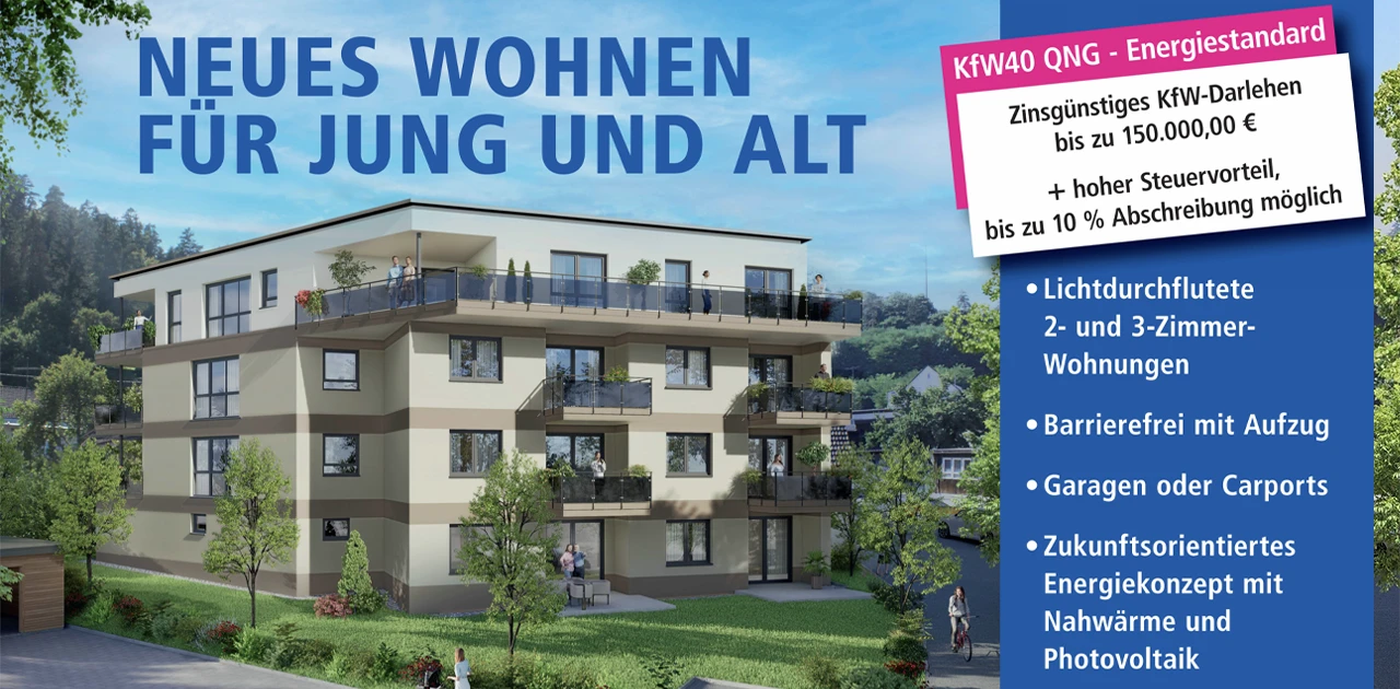 Eine Visualisierung des Gebäudes LIVINGGREEN in Epfendorf