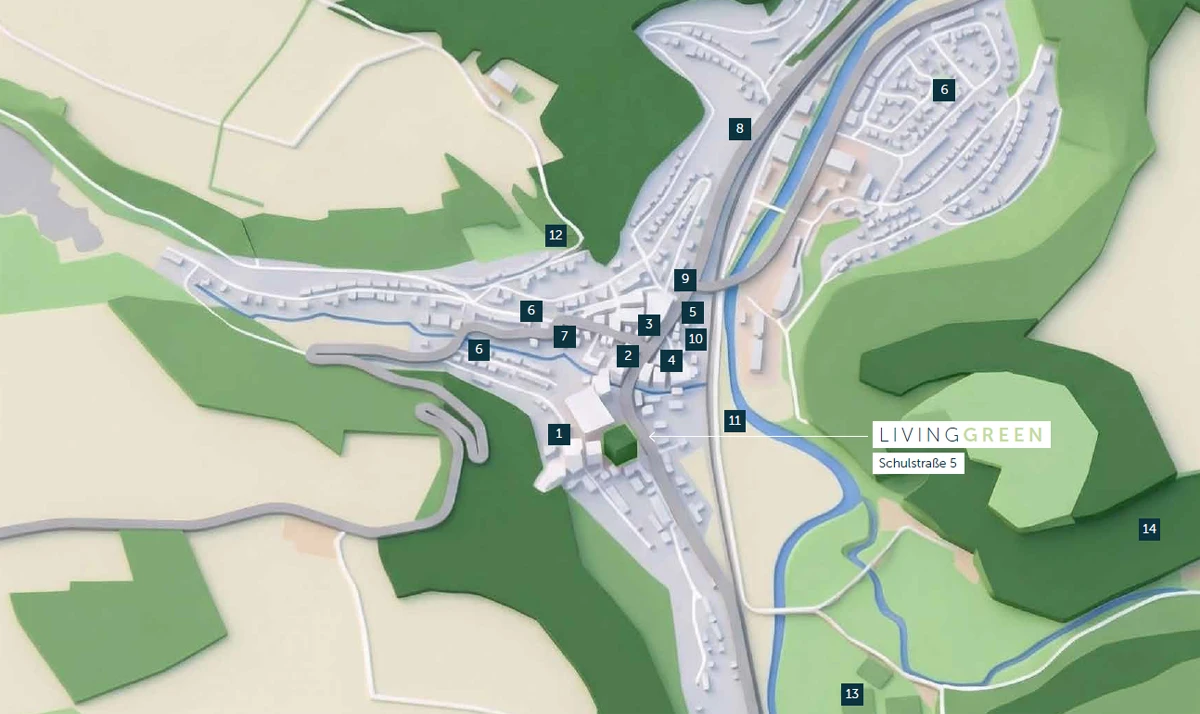 Merz Immobilen Wohnbauprojekt in Epfendorf LIVINGGREEN.